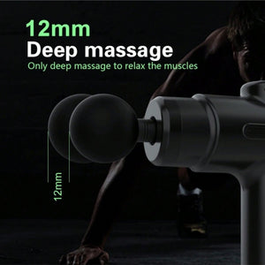 Massage Gun Deep Tissue Percussion Massager For Athletes,Handheld Body Back Muscle Massager Gun With 8 Massage Heads