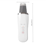 Electric Ultrasonic Skin Scrubber Face Spatula Home Ultrasonic Skin Scrubber Facial Cleaner Handheld Mini Derma Galvanica Tightening Face Scrubber Machine Skin Scrubber USB Ultrasonic