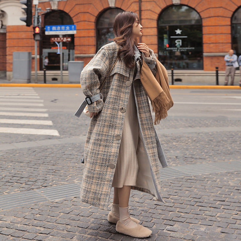 Autumn And Winter All Match Woolen Cloth Small Fragrant Thick Woolen Coat