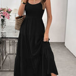 Women's Summer Sleeveless Tie-Bow Dress - Casual Beach Vacation Flowy Maxi Sundress
