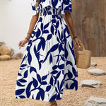Women's Elegant One-shoulder Fashion Slit Dress - Stylish Flowy Maxi Dress For Vacation & Party