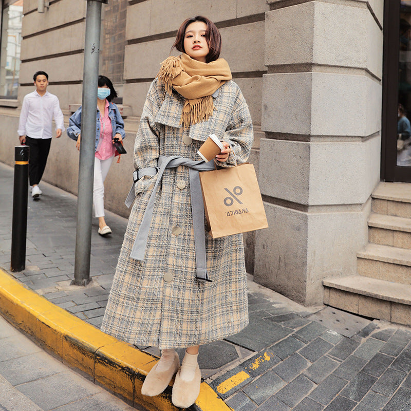 Autumn And Winter All Match Woolen Cloth Small Fragrant Thick Woolen Coat