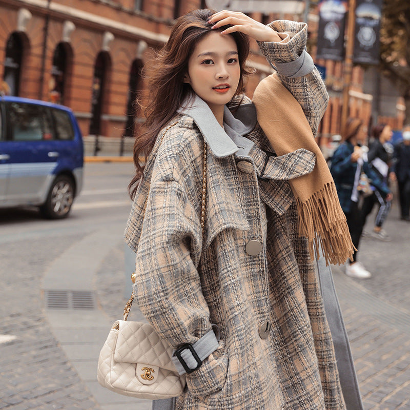 Autumn And Winter All Match Woolen Cloth Small Fragrant Thick Woolen Coat